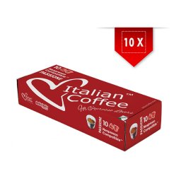 100 capsule Italian Coffee Passione compatibile Nespresso