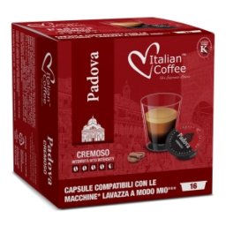Italian Coffee PADOVA compatibile A Modo Mio, 16 capsule