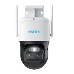 Camera rotativa GSM 4G PTZ Reolink TrackMix LTE G770, 8 MP, 2.8 - 8 mm, lumina alba / IR 30 m, dual band, microfon si difuzor, acumulator 5100 mAh, slot card, zoom hibrid 6x, auto tracking