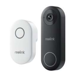 Sonerie video Wi-Fi Reolink D340W 5MP, 180 diagonala, 2.4/5GHz, detectare persoane si pachete, audio bidirectional, stocare locala