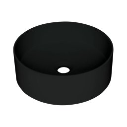 Deante CQS_NU4S - lavoar pentru blat SILIA, Ø 36 cm, granit, negru