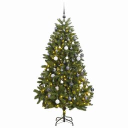 Brad Craciun artificial articulat cu 300 LED-uri/globuri 300 cm GartenMobel Dekor