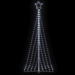 Pom de Craciun LED 447 LED-uri Alb Rece 250 cm GartenMobel Dekor