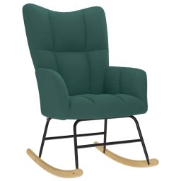 Scaun balansoar, verde închis, material textil GartenMobel Dekor