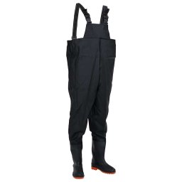 Salopeta cu pieptar si cizme, negru, marimea 46 GartenMobel Dekor