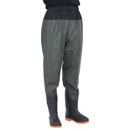 Pantaloni cu talie înalta cu cizme, verde închis, marimea 40 GartenMobel Dekor