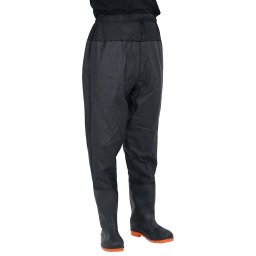 Pantaloni cu talie înalta cu cizme, negru, marimea 44 GartenMobel Dekor