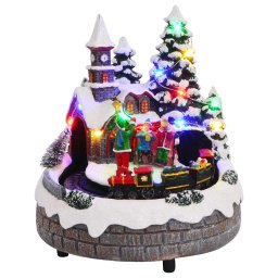 Decor de Craciun pentru masa Multicolour 16 x 16 x 19 cm Rasina GartenMobel Dekor