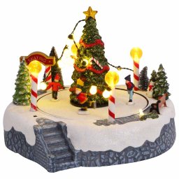 Decoratiune sat de Craciun Multicolour 22 x 21,5 x 17 cm GartenMobel Dekor