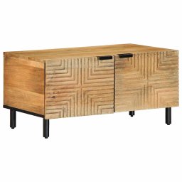 Masuta cafea maro 80x50x40 cm lemn masiv de mango GartenMobel Dekor