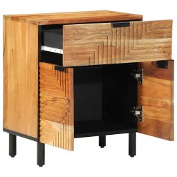 Dulap de pat Maro 50 x 33 x 60 cm Lemn Solid de Acacia GartenMobel Dekor