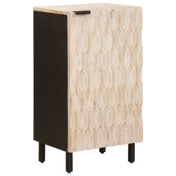 Bufet Finisaj Alb Spalat 40 x 33 x 75 cm Lemn de mango solid GartenMobel Dekor