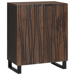 Bufet castan 60 x 33,5 x 75 cm Lemn de mango solid GartenMobel Dekor