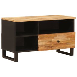 Cabinet TV cu sertar Maro 80 x 33 x 46 cm Lemn de mango solid GartenMobel Dekor