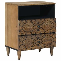 Dulap pentru pat Maro 50 x 33 x 60 cm Lemn de mango solid GartenMobel Dekor