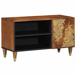 Cabinet TV Maro miere 80 x 33 x 46 cm Lemn de mango solid GartenMobel Dekor