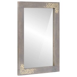 Oglinda pentru baie cu oglinda Gri 70 x 50 x 2,5 cm GartenMobel Dekor
