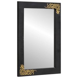 Oglinda pentru baie Negru si argintiu 70 x 50 x 2,5 cm GartenMobel Dekor