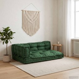 Perna pentru canapea pe palet 3 pcs Verde 120 x 80 x 38 cm GartenMobel Dekor