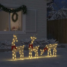Decoratune de Craciun Ren 3 buc 90 LED-uri Alb Cald GartenMobel Dekor
