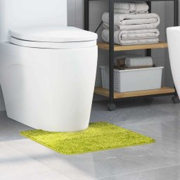 Covor baie antiderapant pentru WC, verde, 50x50 cm, vidaXL