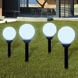 Lampi de exterior pentru alei LED 4 buc. 15 cm, cu tarus de sol GartenMobel Dekor