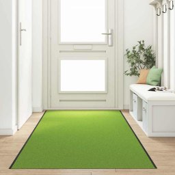 Covoras de intrare Verde si Negru 120 x 400 cm 100% Poliamida GartenMobel Dekor