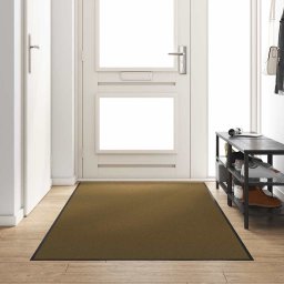 Covoras de intrare Maro si negru 120 x 300 cm Poliamida si PVC GartenMobel Dekor