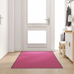 Covoras de intrare Roz si Negru 120 x 300 cm 100% Poliamida GartenMobel Dekor