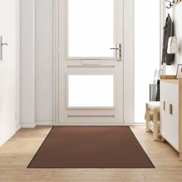 Covoras de intrare Maro si negru 120 x 250 cm 100% Poliamida GartenMobel Dekor