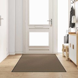 Covoras de intrare Bej si negru 120 x 250 cm 100% Poliamida GartenMobel Dekor