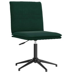 Scaun de bucatarie, verde închis, catifea GartenMobel Dekor