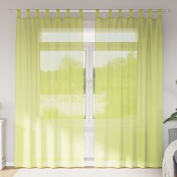 Perdele din voile cu tabla 2 buc Verde mar GartenMobel Dekor