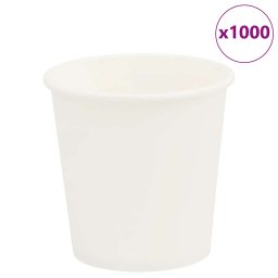 Cesti de cafea din hartie 1000 buc 4oz 100ml alb GartenMobel Dekor