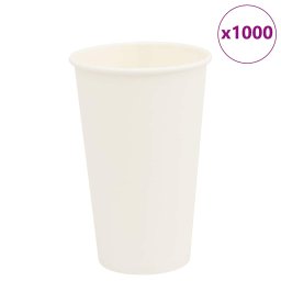 Cesti de cafea din hartie 1000 buc 16oz 400ml alb GartenMobel Dekor