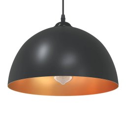 Lampi de suspendare 2 buc E27 Negru Ø 30 cm Metal GartenMobel Dekor