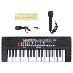 Tastatura electrica pian cu 37 taste cu microfon pentru copii GartenMobel Dekor