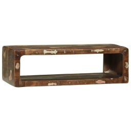Cabinet TV Multicolour 80 x 30 x 25 cm Lemn masiv recuperat GartenMobel Dekor