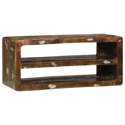 Cabinet TV Multicolour 80 x 32 x 36 cm Lemn masiv recuperat GartenMobel Dekor