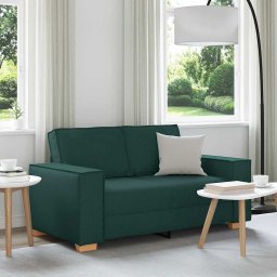 Canapea cu 2 locuri, verde închis, 160x78x84 cm, material textil GartenMobel Dekor