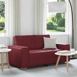 Canapea pentru doua persoane Rosu Vin 160 cm Piele artificiala GartenMobel Dekor