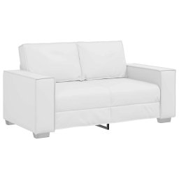 Canapea pentru doua persoane Alb 160 cm Piele artificiala GartenMobel Dekor