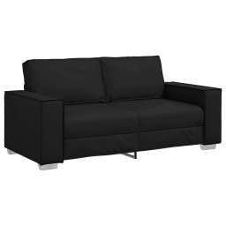 Canapea pentru doua persoane Negru 180 cm Piele artificiala GartenMobel Dekor