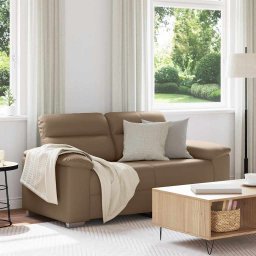 Canapea cu 2 locuri Cappuccino, 160x81x84 cm, piele ecologica GartenMobel Dekor
