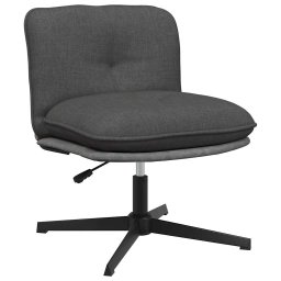 Scaun de birou pivotant, gri închis, material textil GartenMobel Dekor