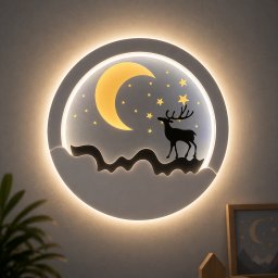 Aplica LED NOCTRA 44W pentru perete, 3 tipuri de lumina, negru