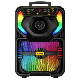 Boxa portabila Bluetooth Andowl Q YX808 de 8 inch RGB microfon inclus telecomanda karaoke bass puternic
