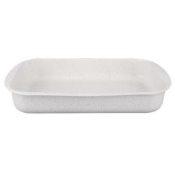 Tava de copt Oliver Voltz Nice OV51222E30S, 30x22x5,4 cm, Acoperire marmura, Fara PFOA, Crem