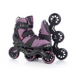 Role Inline Dama AYROO Lady Fitness Roz 3x90mm ABEC 9 - Roz, 37