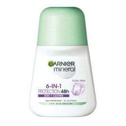 Garnier Deo Mineral Invisible Black & White & Colors Floral Fresh Roll-On pentru Femei 50 ml